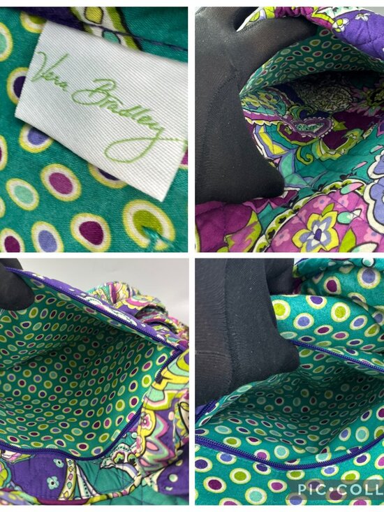 Vera Bradley Backpack Purple Paisley Adjustable Straps And Many Pockets main image 14